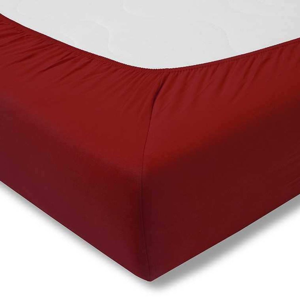 Estella Feinjersey Spannbettlaken 100% Baumwolle Spannbetttuch Rundumgummi waschbar pflegeleicht hochwertig strapazierfähig 90x200 cm Ziegel
