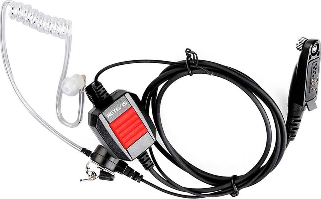 Retevis EA110M Funkgerät Headset IP66 Wasserdichtes Ohrhörer Verdeckter Luftschlauch Kopfhörer Kompatibel mit Ailunce HD1 DMR Radio RT648 RT82 R...