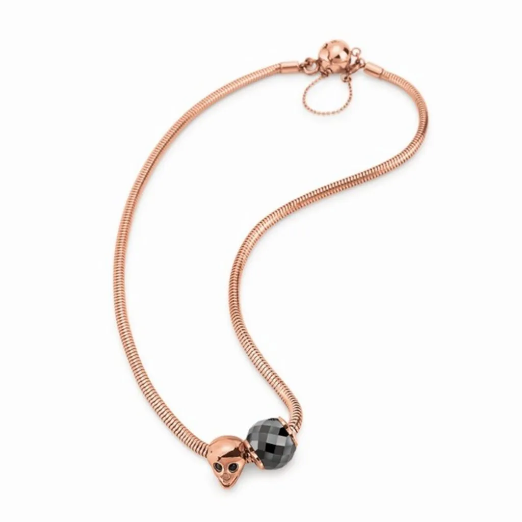 Collier Femme Idéal pour Cadeau d'Anniversaire Folli Follie Rose 40 cm