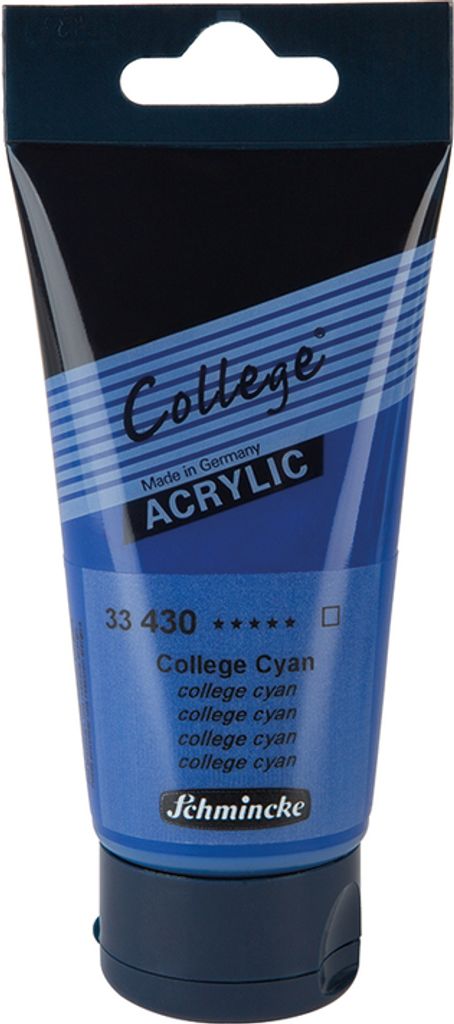 Schmincke 75ml College Acryl College Cyan Acryl 33 430 013