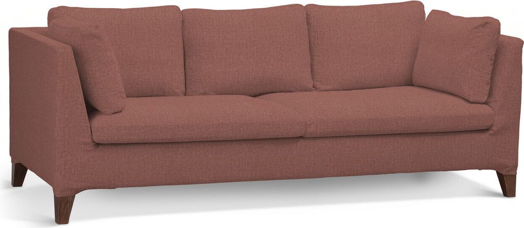 Dekoria Bezug für Stockholm 3-Sitzer Sofa, cognac braun, Stockholm 3-Sitzer