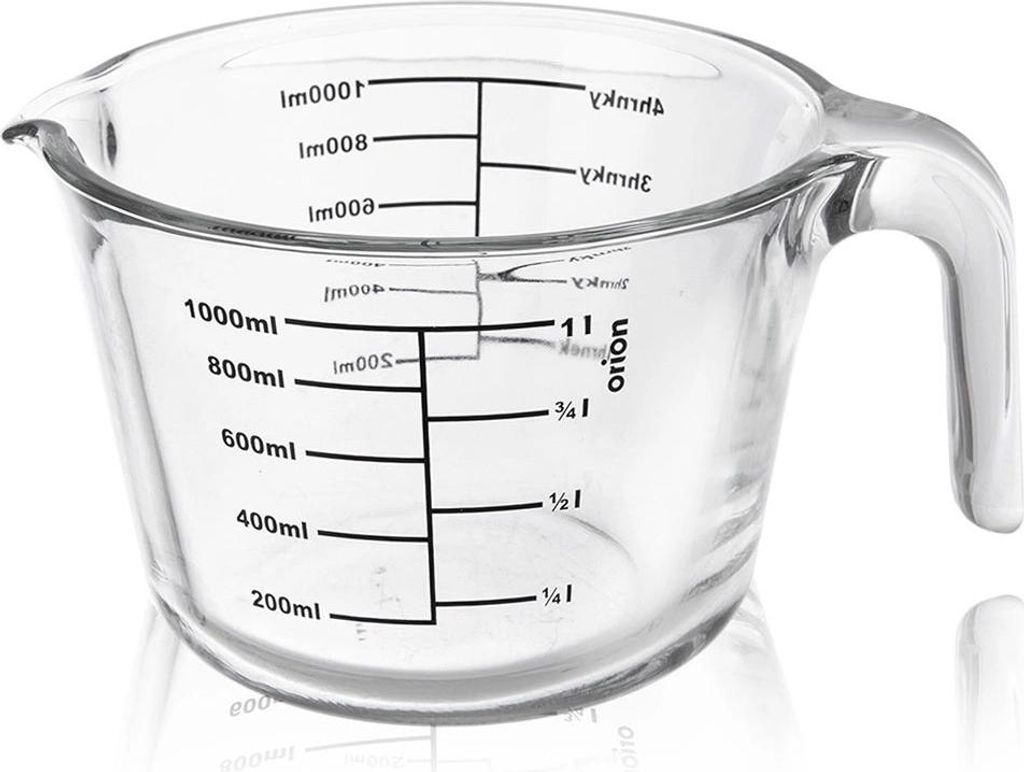 Messbecher aus Glas, 1 l - Borosilikatglas, temperaturbeständig
