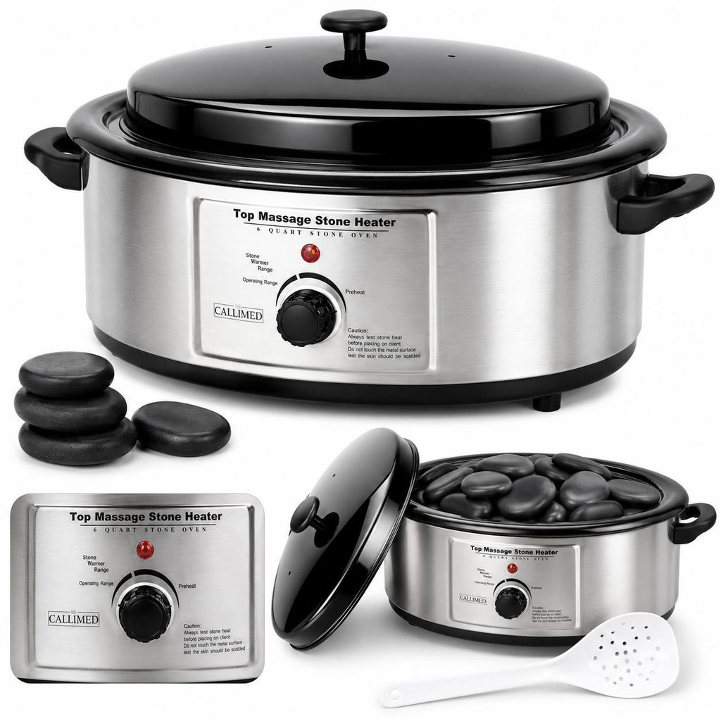 Ohřívač kamenů na masáž 6l nerezová ocel 750w regulace Obrázek produktu 