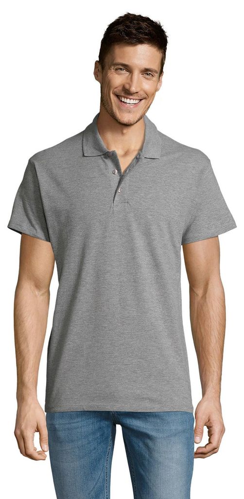 SOLS - "Summer II" Poloshirt für Herren/Damen Uni LT1952 (L) (Grau meliert)