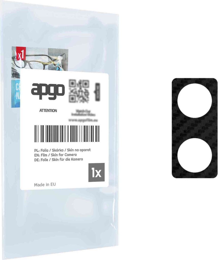 apgo Objektivschutz-Folie, Kameraschutz kompatibel mit Acer Sospiro AS10LXPro, Carbon-Imitation, Rückseite Schutzfolie für Kamera-Insel, Hinten F...