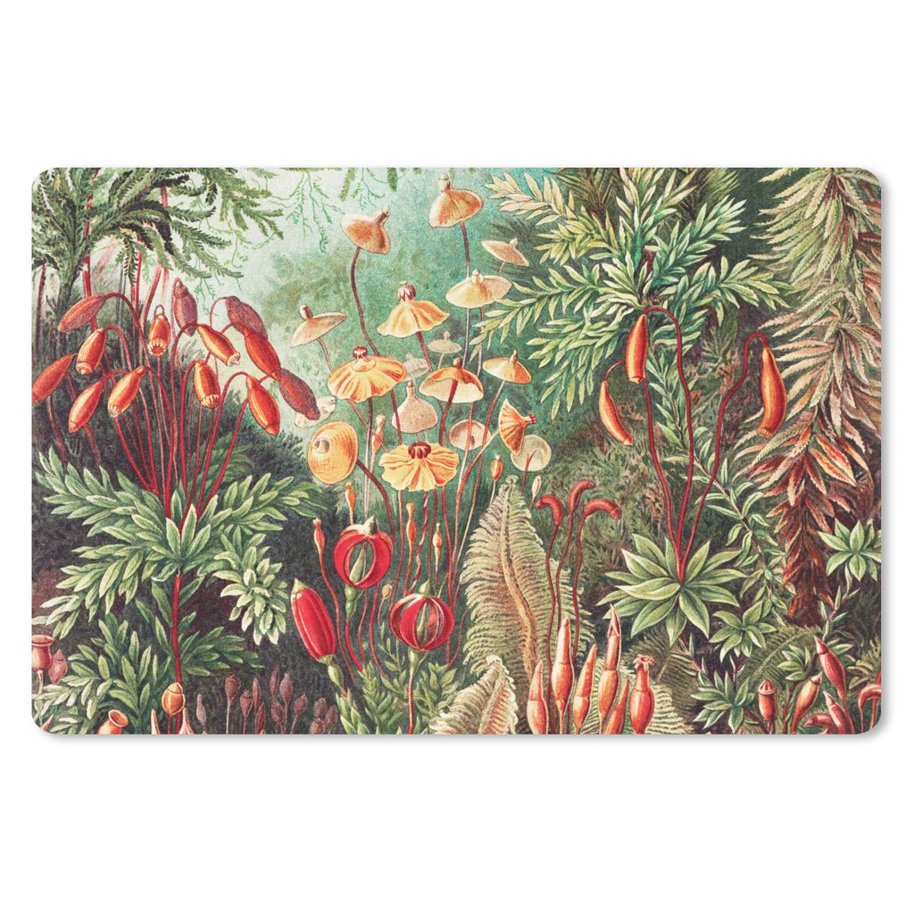 MuchoWow Mauspad Mousepad Blumen - Kunst - Vintage - Natur - Botanisch 27x18 cm - Mousepads - Maus Mat - Pad - Mausunterlage - Büroartikel - Des...