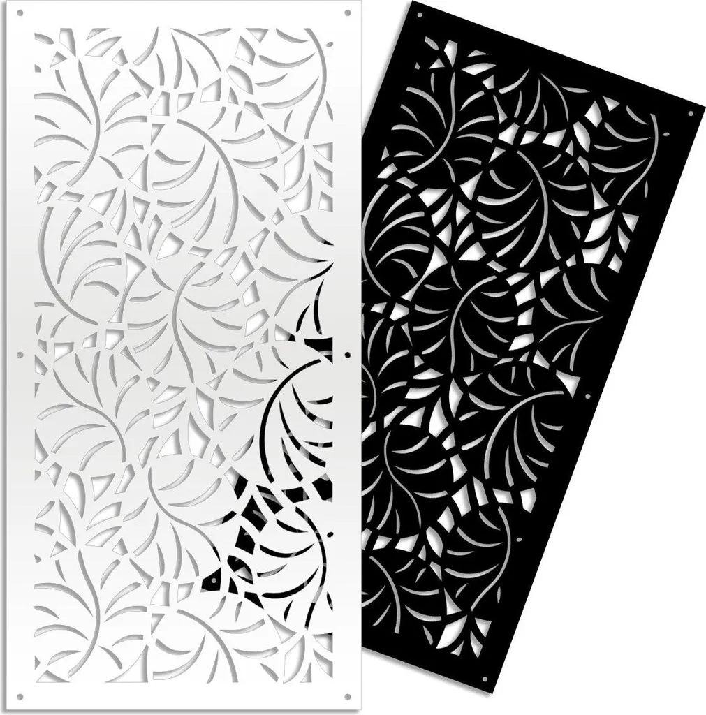 Pannello di Design MANGROVIE 47x94 - Luxury PVC Bianco Traforato