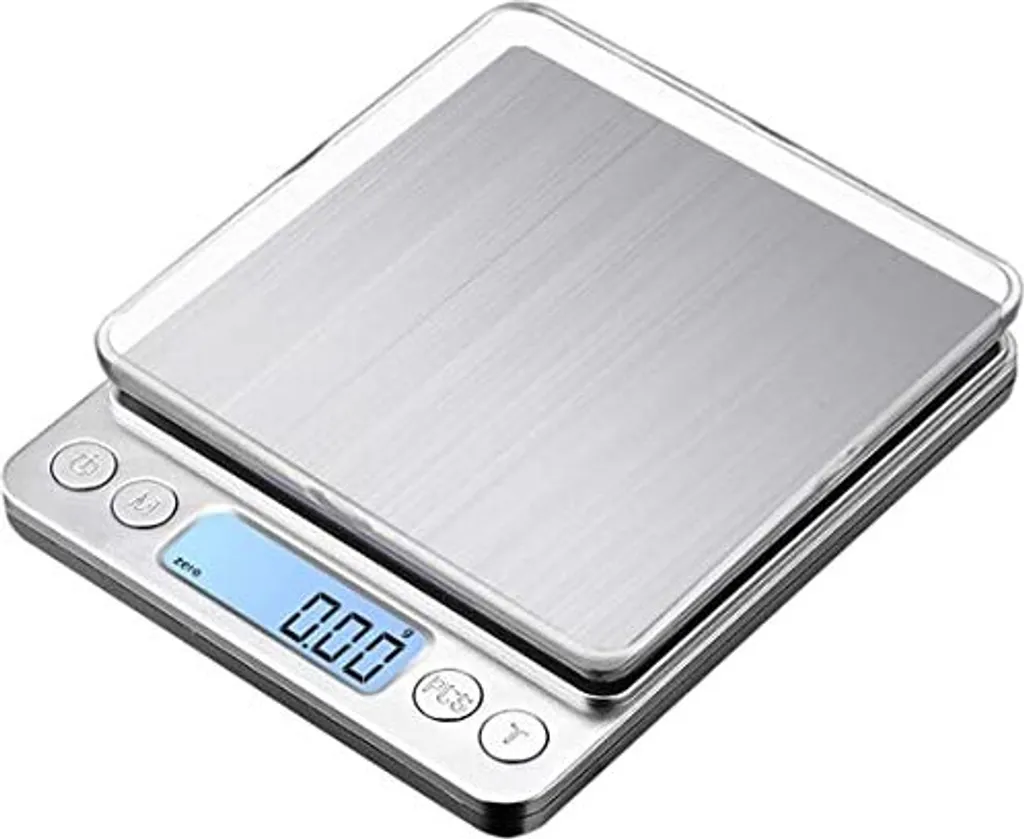 Bilancia Da Cucina Digitale In Acciaio Inox 3000g/0.1g: Alta Precisione Con Funzione Tara E Display LCD Retroilluminato - 3