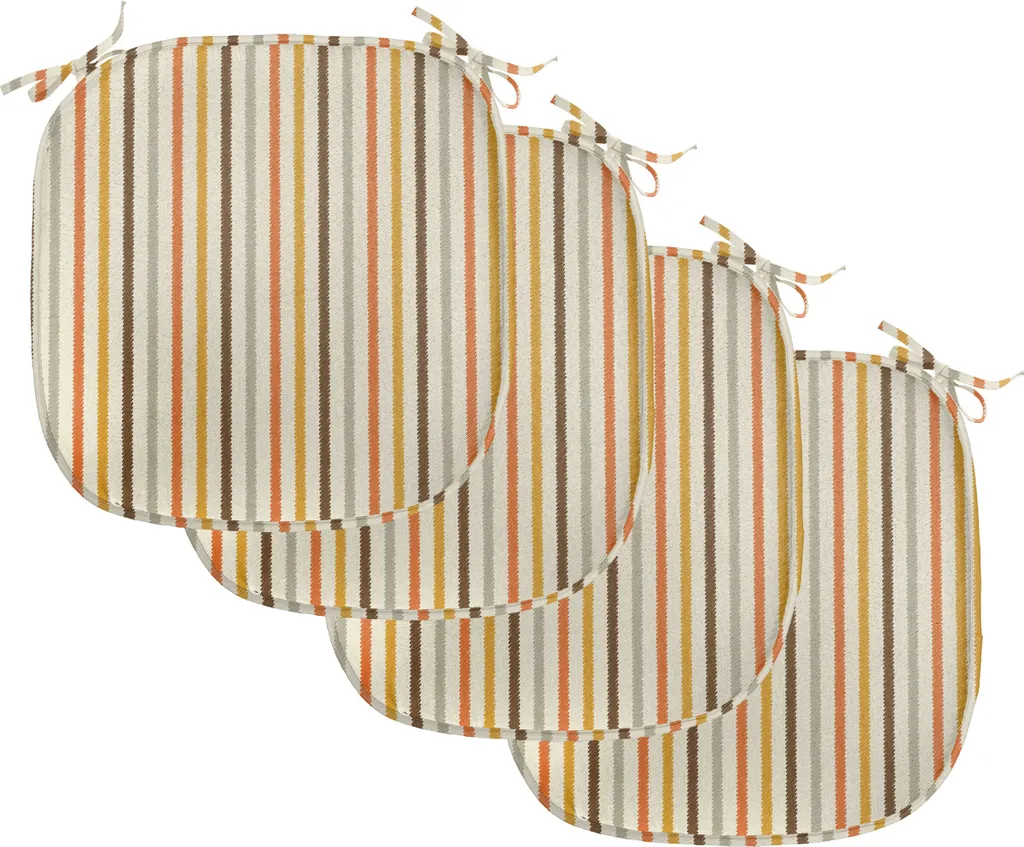 Coussins de Chaise Anti-Taches et Antidérapants, Lot de 4 Pièces, 40x40