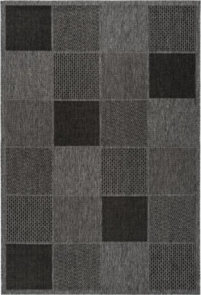 Tapis Kilim extérieur LYN45 SUNSAU 5 rectangulaire tissé plat résistant