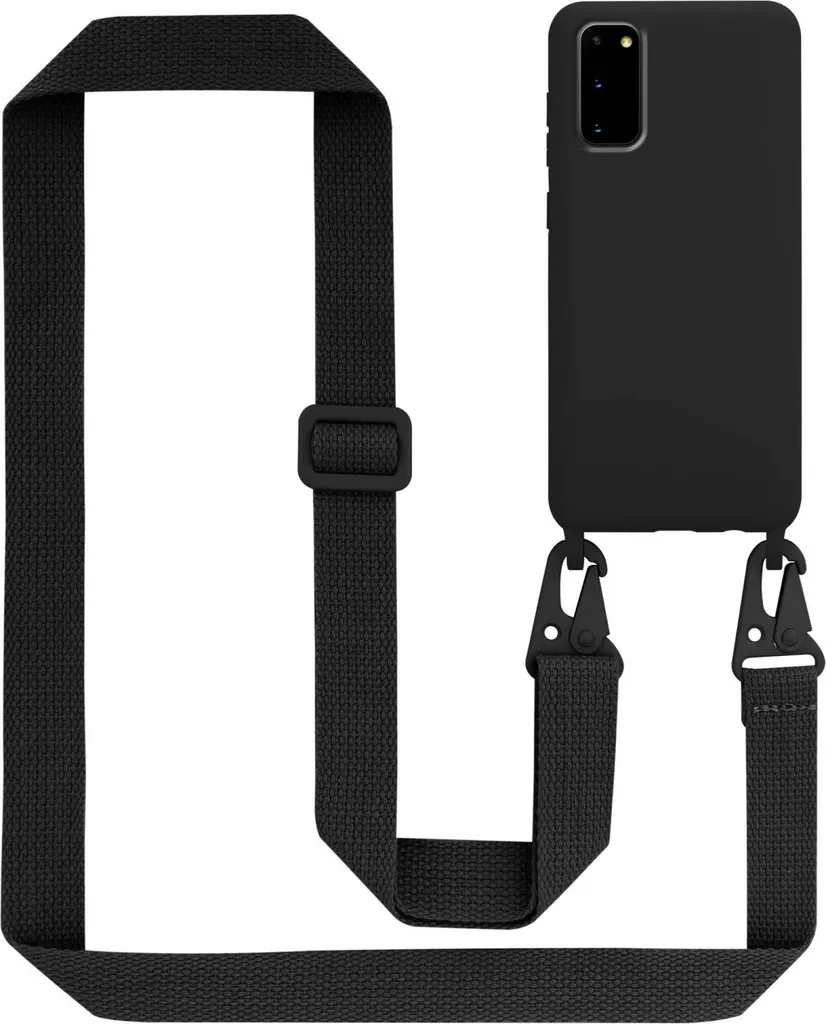 Cadorabo custodia protettiva per Samsung Galaxy S20 in nero custodia a catena per telefono cellulare tracolla regolabile in lunghezza