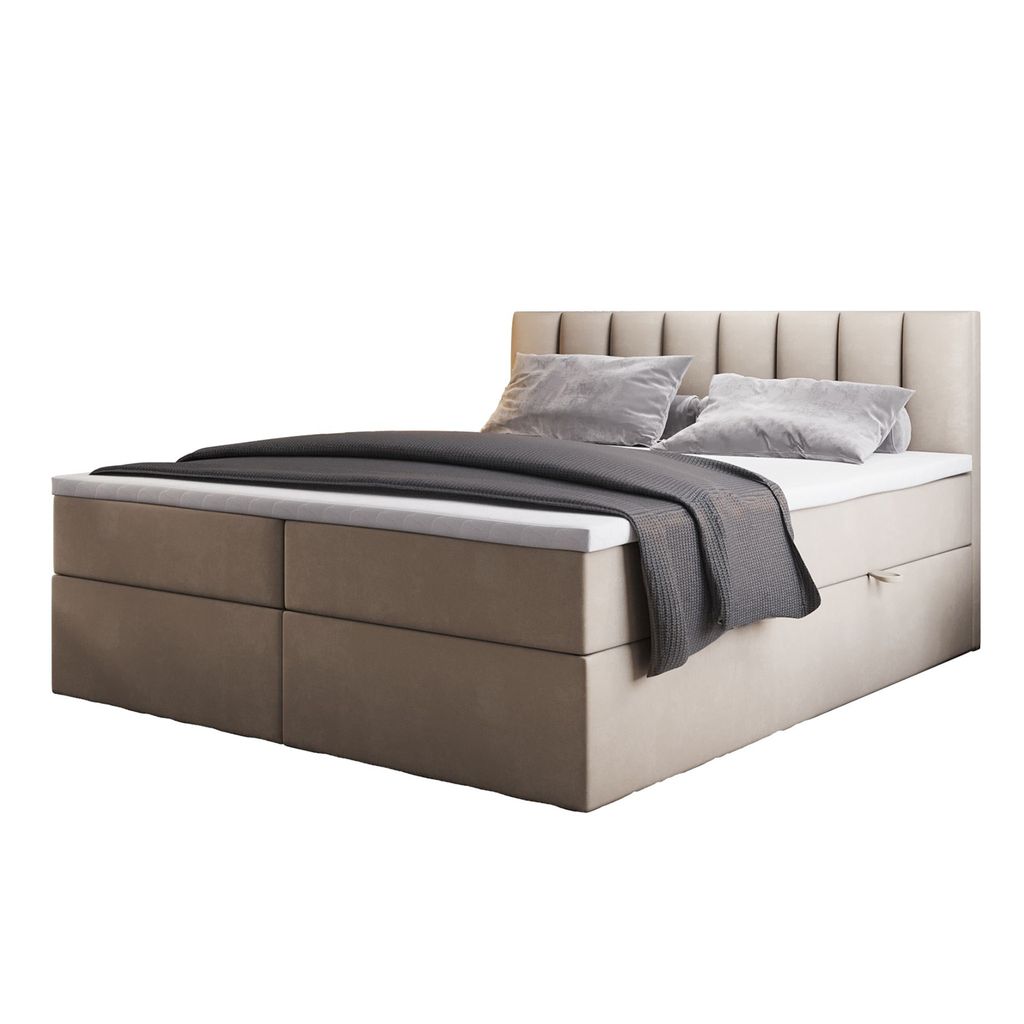 TRADA Boxspringbett Palermo 160x200 Matratze 9-Zonen Pocket Produktbild 