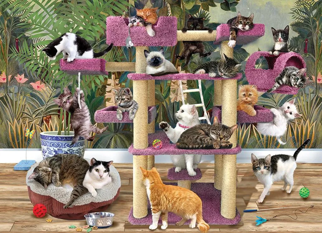 Griffoir chat G3 Puzzle 500 avec structure alvéolée haute résistance