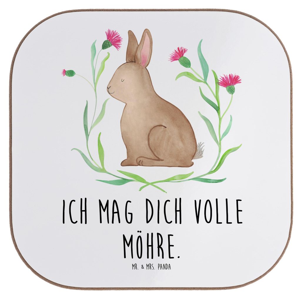 Mr. & Mrs. Panda Tischuntersetzer Hase Sitzen - Weiß - Produktbild 
