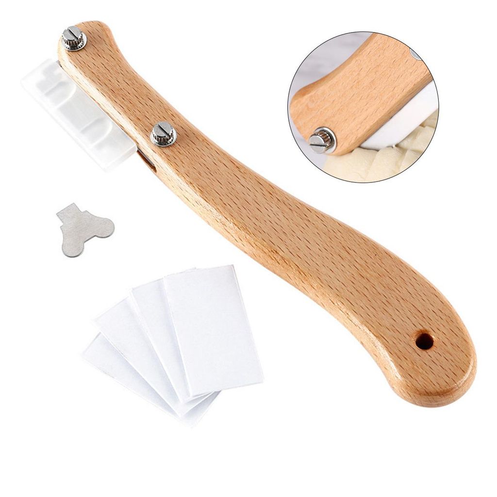 Brot Lahm mit Holzgriff,Gebogenes Brot-Lahm Set,5 Produktbild 