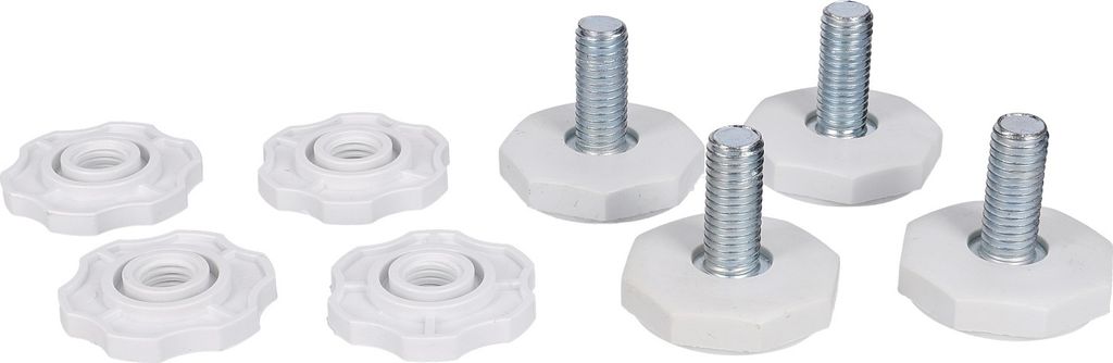 easyPART passend für 10102301 BLUPARTS - KOMPATIBEL Gerätefuß Set wie BOSCH 00610643 für Waschmaschine 4Stk