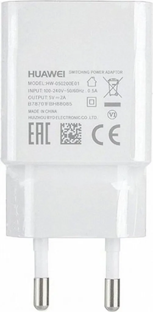 Chargeur USB Type-C Huawei 2A Blanc avec Câble de Données Inclus
