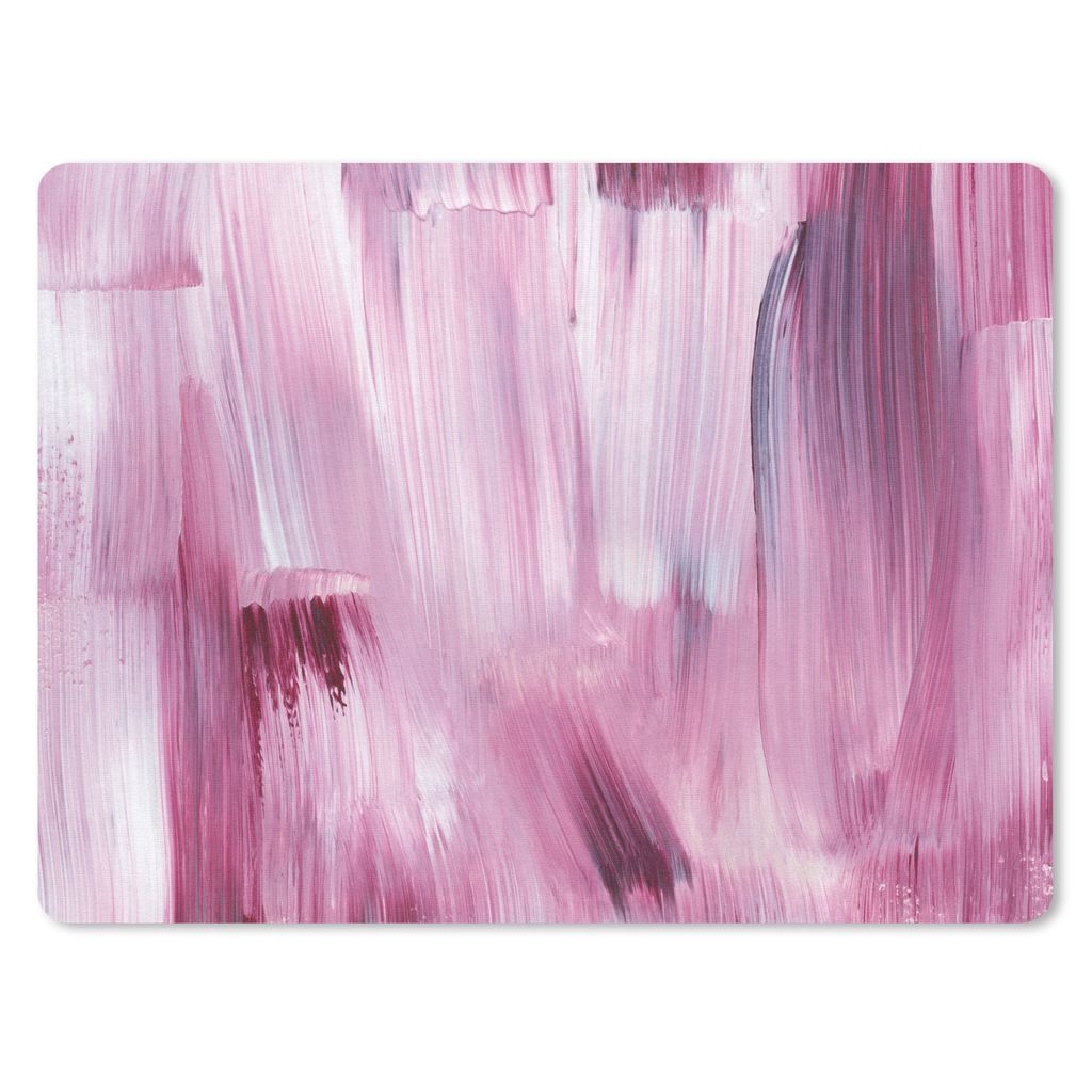 MuchoWow Mauspad Mousepad Farben - Farbe - Rosa 40x30 cm - Mousepads - Maus Mat - Pad - Mausunterlage - Anti Rutsch