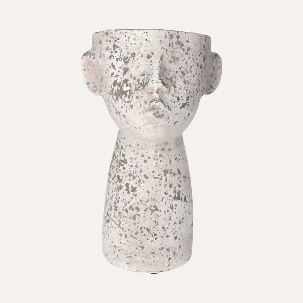 Vase décoratif incassable en résine - Fini le verre fragile avec ce buste