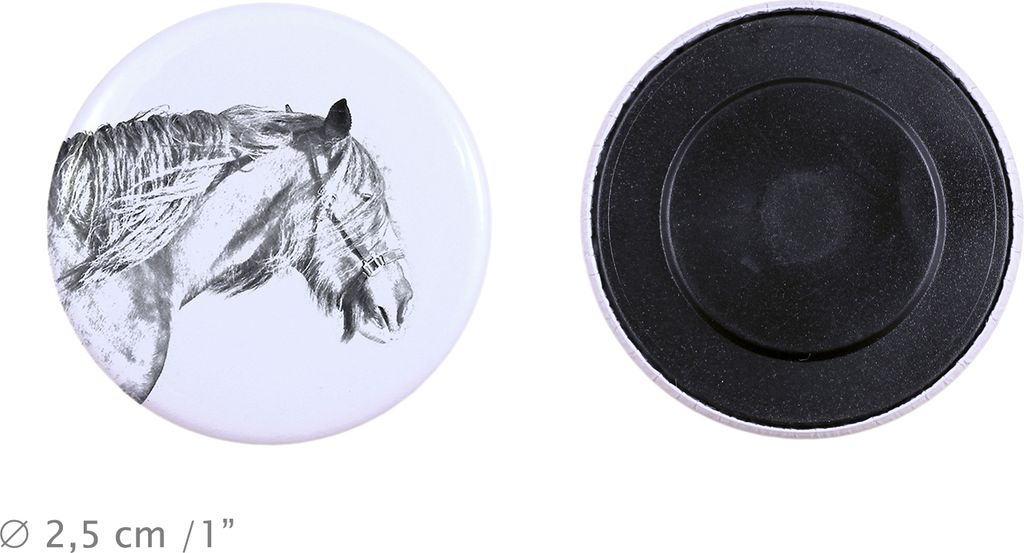 Shire-Pferd - Magnet mit Pferd, ein einzigartiges Abdruck des Pferdes der Marke Art-Dog