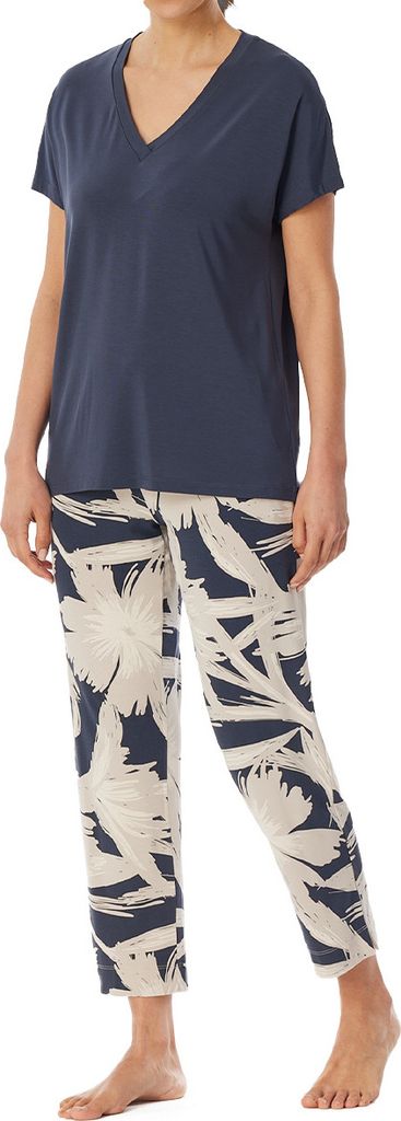 Schiesser Damen Schlafanzug 7/8 graphit 46 ST