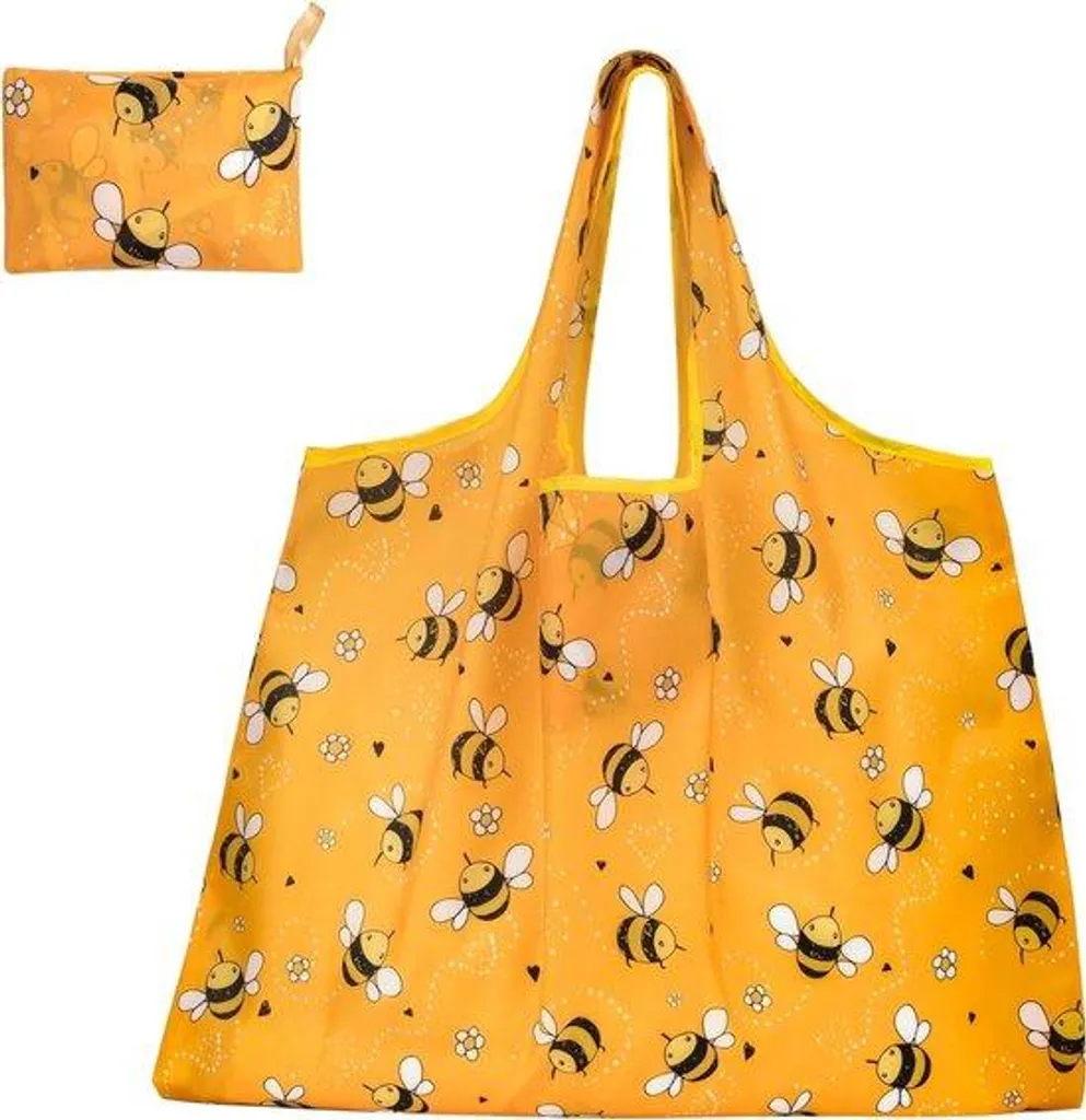 Sac de courses réutilisable jaune 50x66 cm - Idéal pour le marché