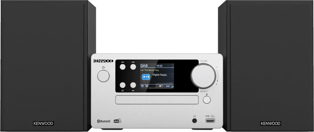 M-725DAB-S Chaîne Stéréo Hi-Fi en Aluminium Dépoli avec Tuner Radio DAB+