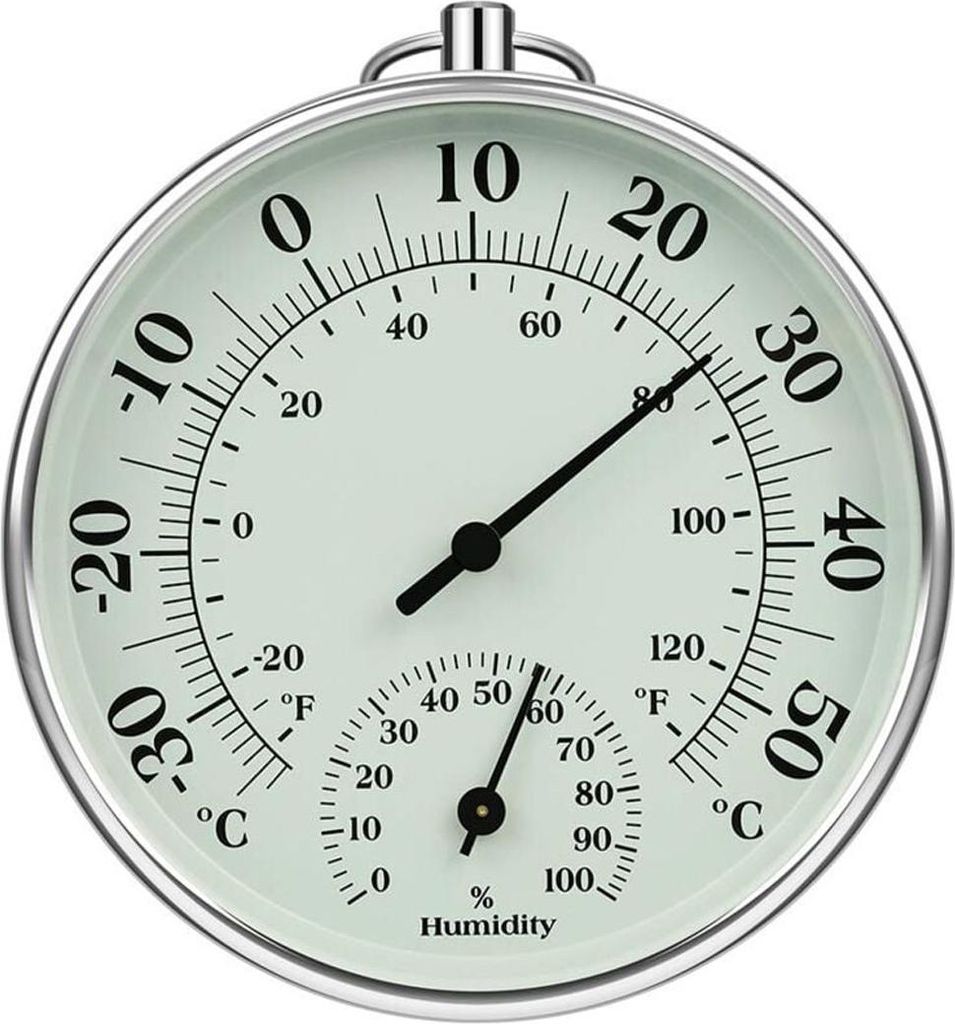 10 cm Innen-/Au?enthermometer mit Feuchtigkeitsmesser Innen-/Au?enlufttemperatur-Monitor Klimaanlage Feuchtigkeitsthermometer Messger?te