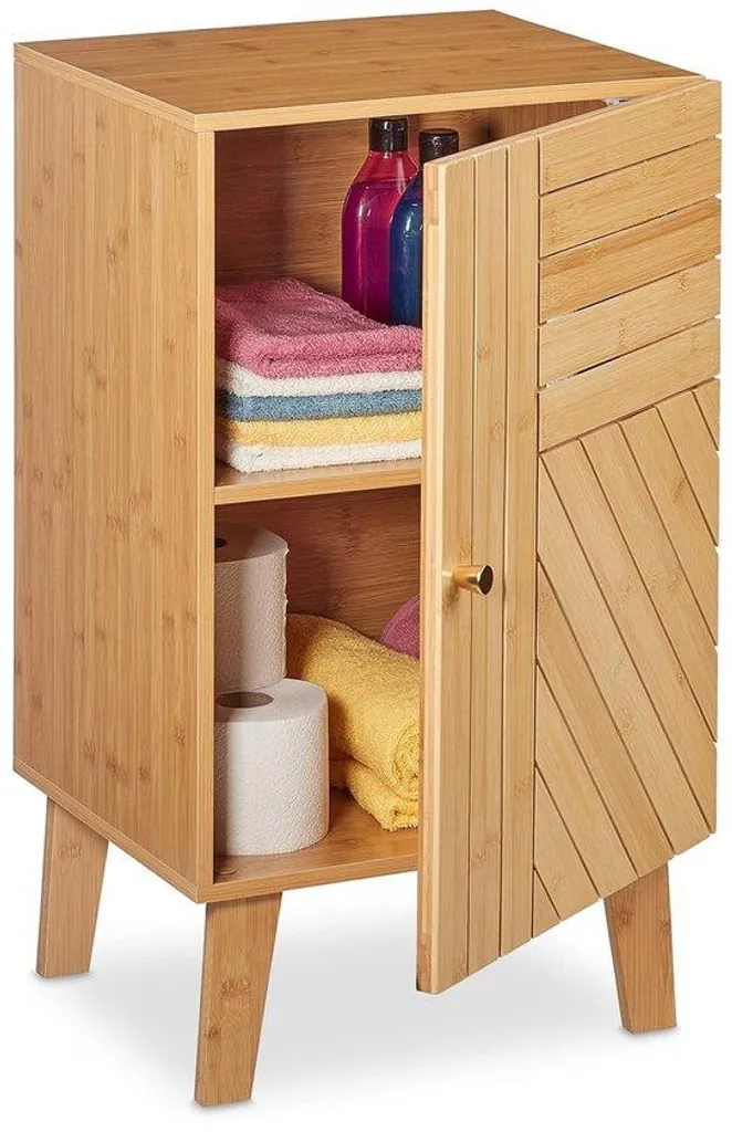Organisateur en bambou commode de salle de bain ou salon grand volume 1pc