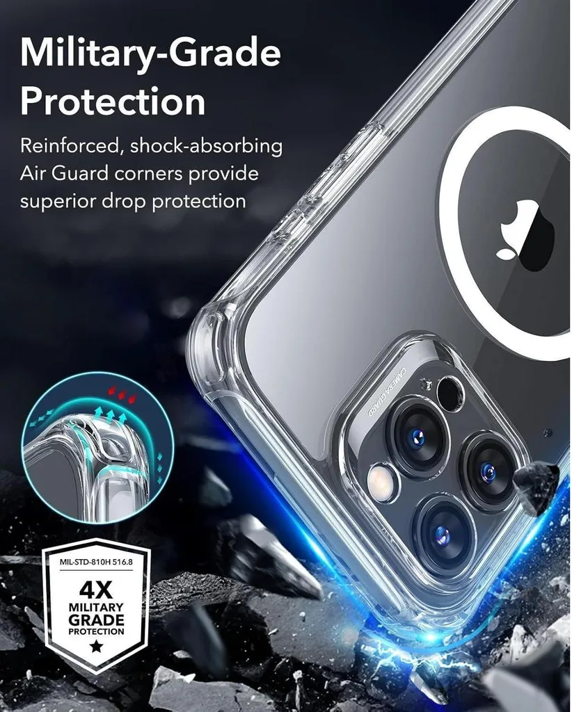 Housse de Protection MagSafe iPhone 16 Pro Max Coque Intégrale Transparente