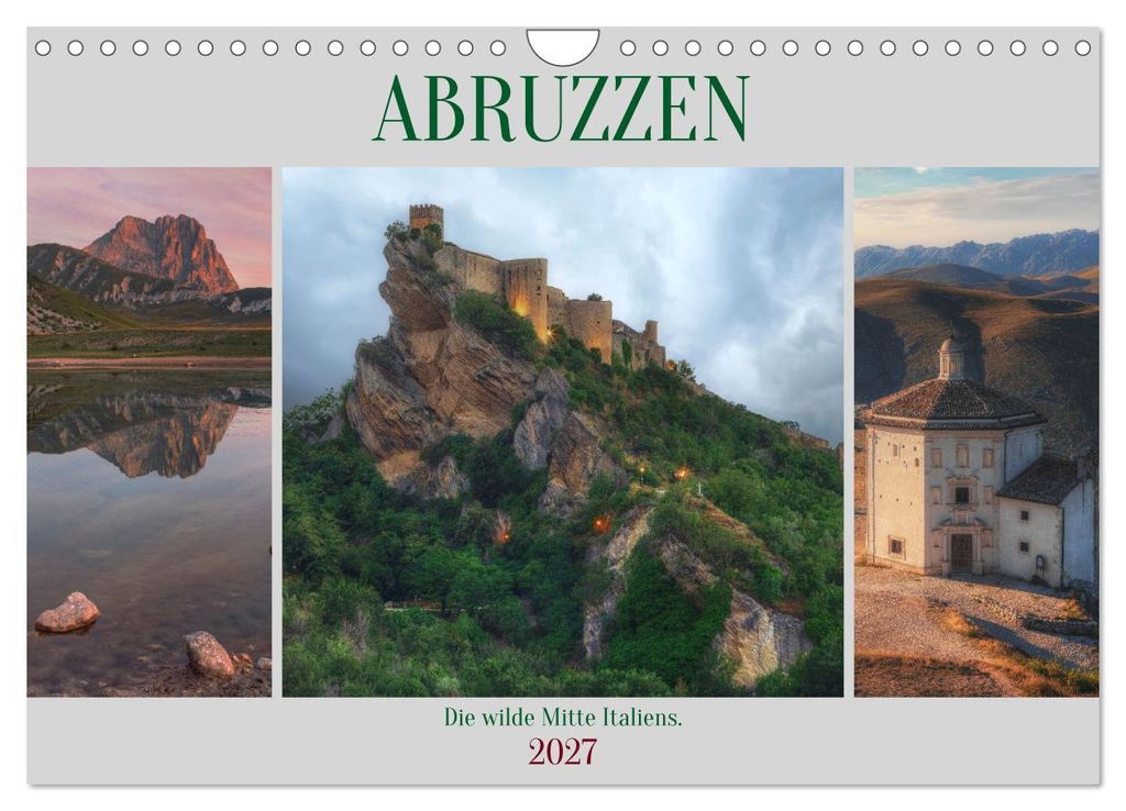 Abruzzen - Die wilde Mitte Italiens (Wandkalender 2027 DIN A4 quer), CALVENDO Monatskalender