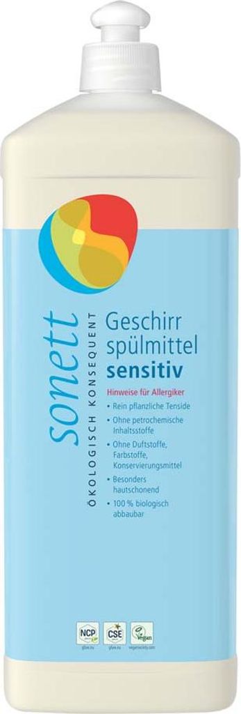 Prostředek na mytí nádobí - Sensitive náplň 1 litr Obrázek produktu 