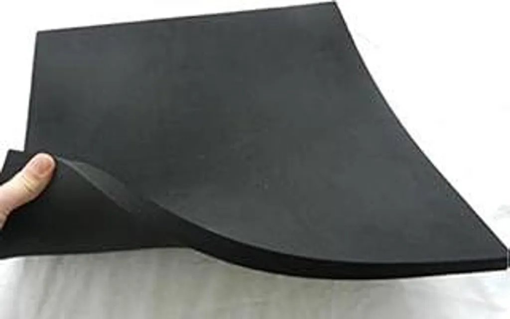 Gomma cellulare, gomma espansa, imbottitura, sella moto, gobba, lastra di gomma, 50 x 50 x 2 cm, nera