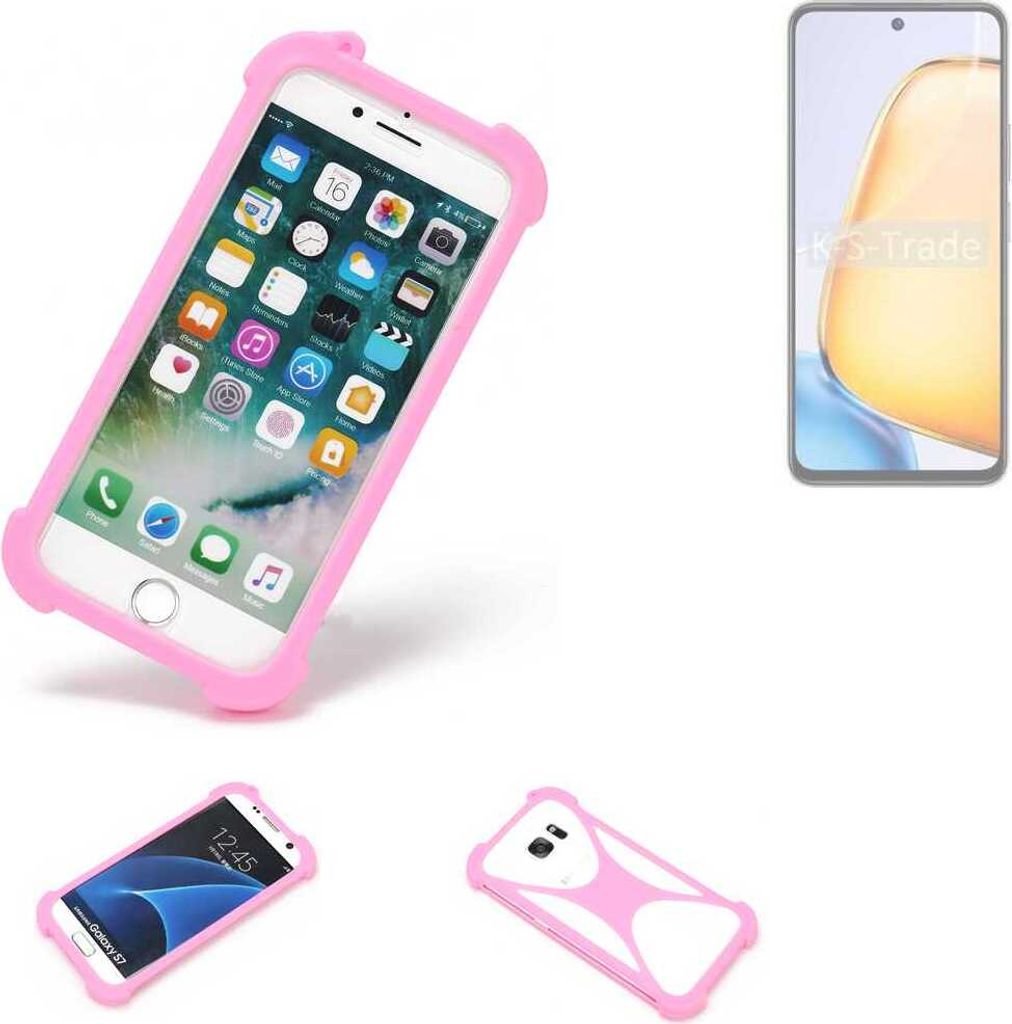 K-S-Trade Handy Hülle kompatibel mit Vivo Y58 5G Schutz Hülle Bumper Silikon Schutz Hülle Cover Case Silikoncase Silikonbumper TPU Softcase