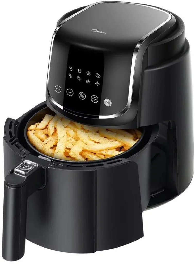 Friteuse à air pour cuisine saine - Repas rapides 4L avec écran tactile