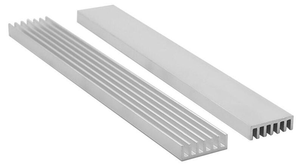 Aluminium Kühlkörper Kühlrippe 150x20x6mm Kühler Heat Sink Produktbild 