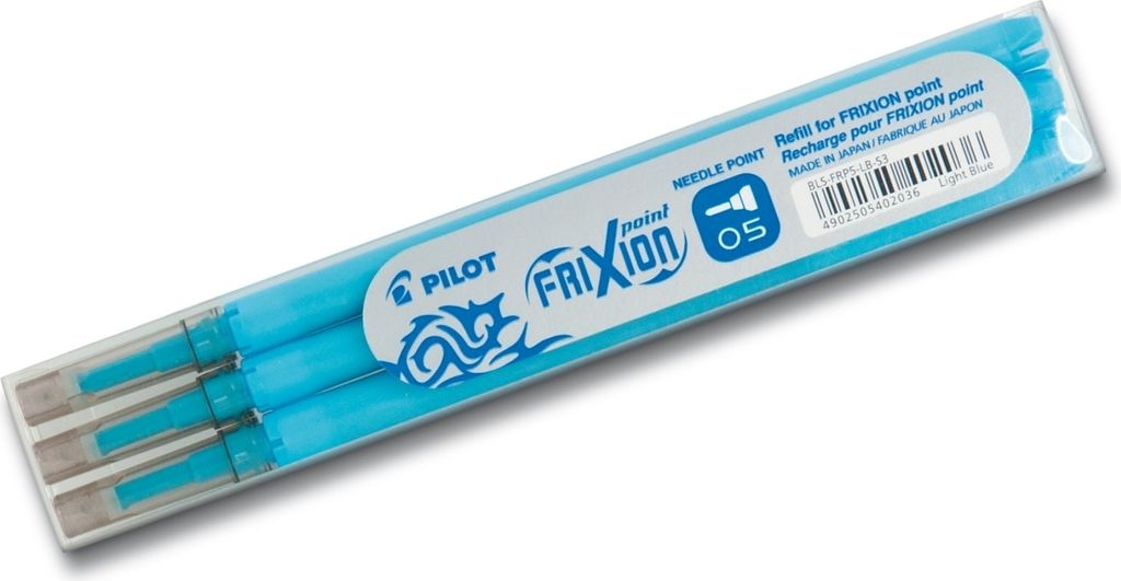Tintenroller Nachfüllmine Frixion Point 0,3mm VE=12x3 Stück hellblau