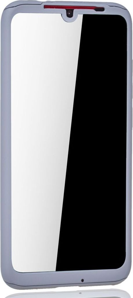 Handyhülle Schutzhülle für Xiaomi Redmi Note 7 / Redmi Note 7 Pro Full Case Cover Displayschutz 360 Grau
