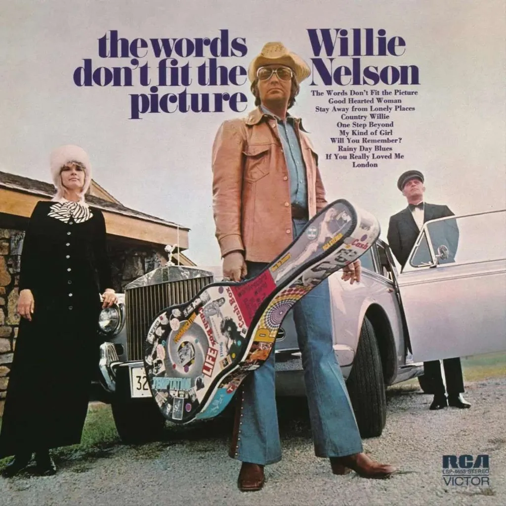 Disque Vinyle Willie Nelson Album The Words Don't Fit The Picture Bleu