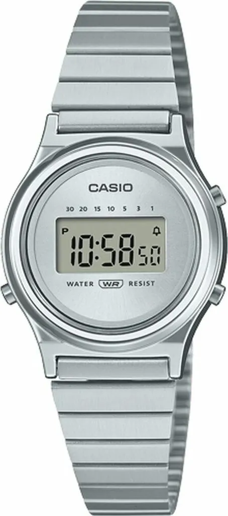 Montre Casio LA700WE-7AEF Argentée : Chronomètre et Alarme Inclus
