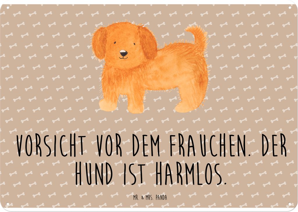 Mr. & Mrs. Panda tafel Hund Flauschig DIN A4 - Hundeglück - Produktbild 