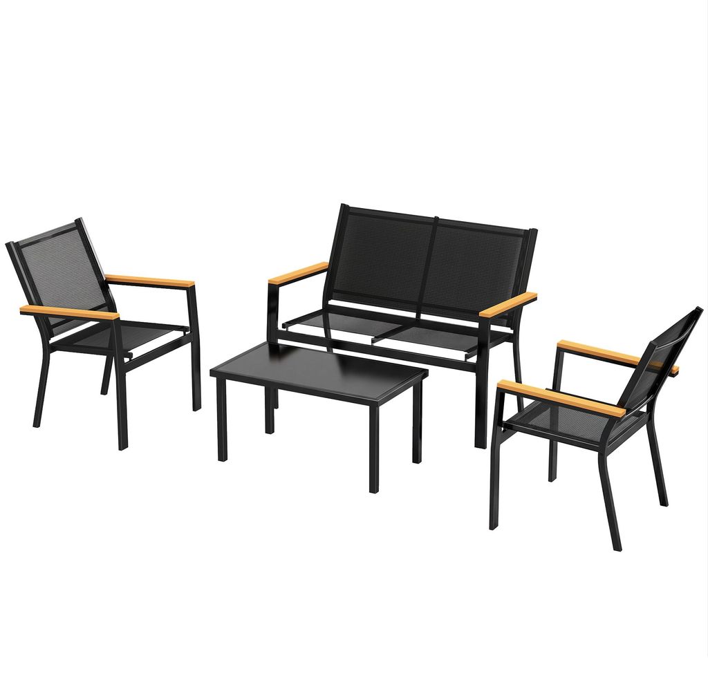 Outsunny tuinset voor 4 personen, bestaande uit een Productafbeelding 