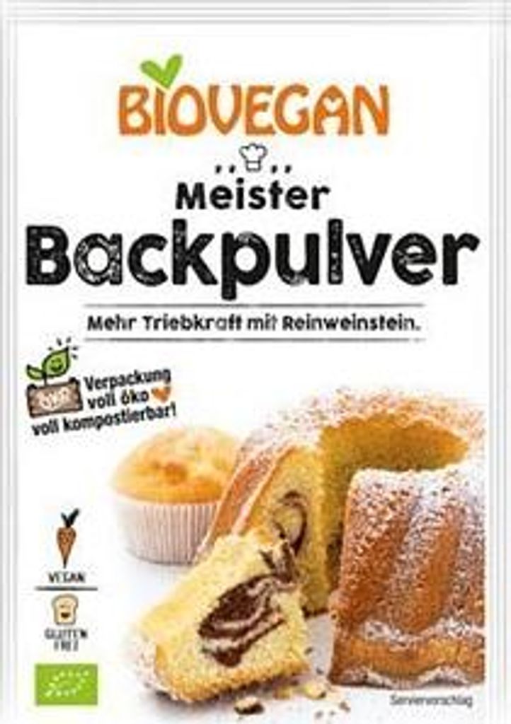 Glutenfreies Backpulver 17g Biovegan