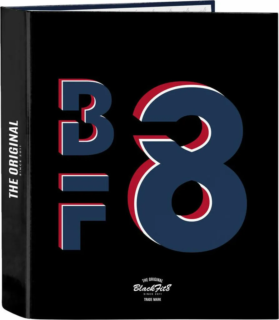 Raccoglitore ad Anelli A4 BlackFit8 Urban - Nero e Navy 27x33x6cm