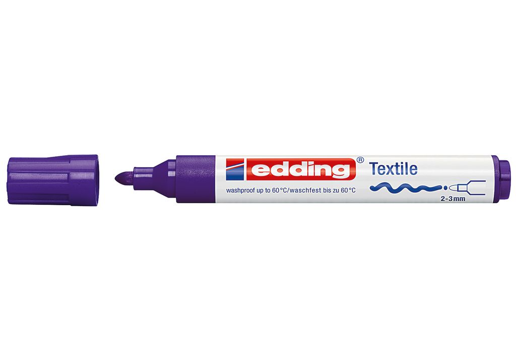 EDDING Textilmarker 4500 violett | 10 Stück im Set Image du produit 