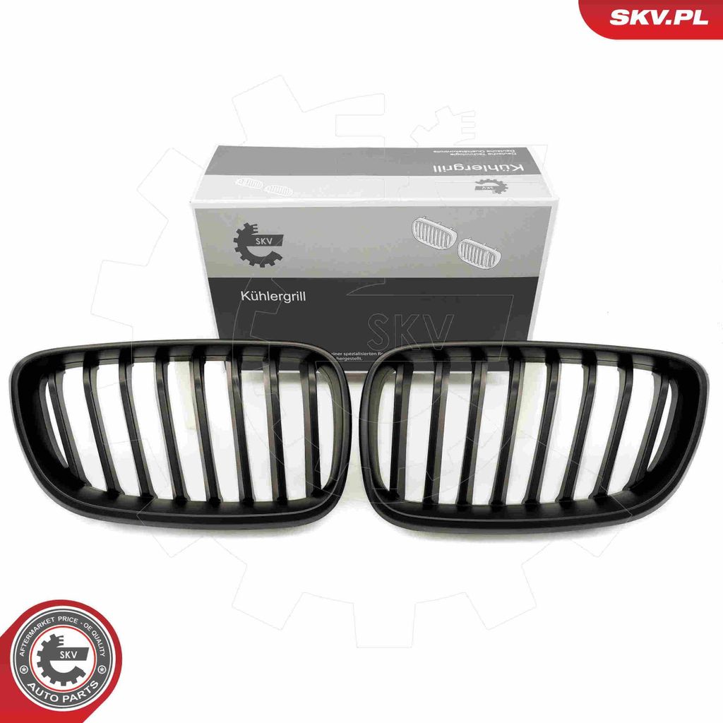 grill BMW pojedyncza listwa, czarny mat, BMW 2 F22