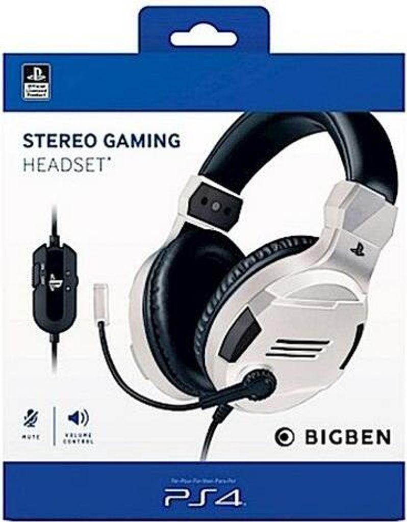 PS4 Kopfhörer mit Mikrofon - Farbe: Weiß Produktbild 3