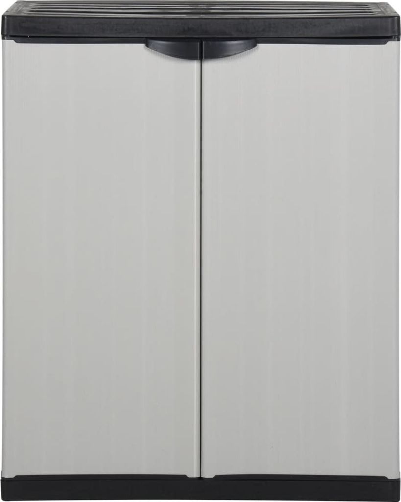 vidaXL Armoire de rangement de jardin avec 1 fond gris et Image du produit 