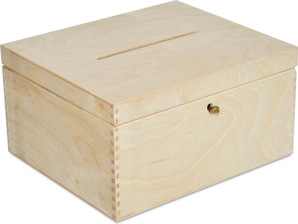 Creative Deco Velká Dřevěná Krabička s Věkovou Kartou Obrázek produktu 