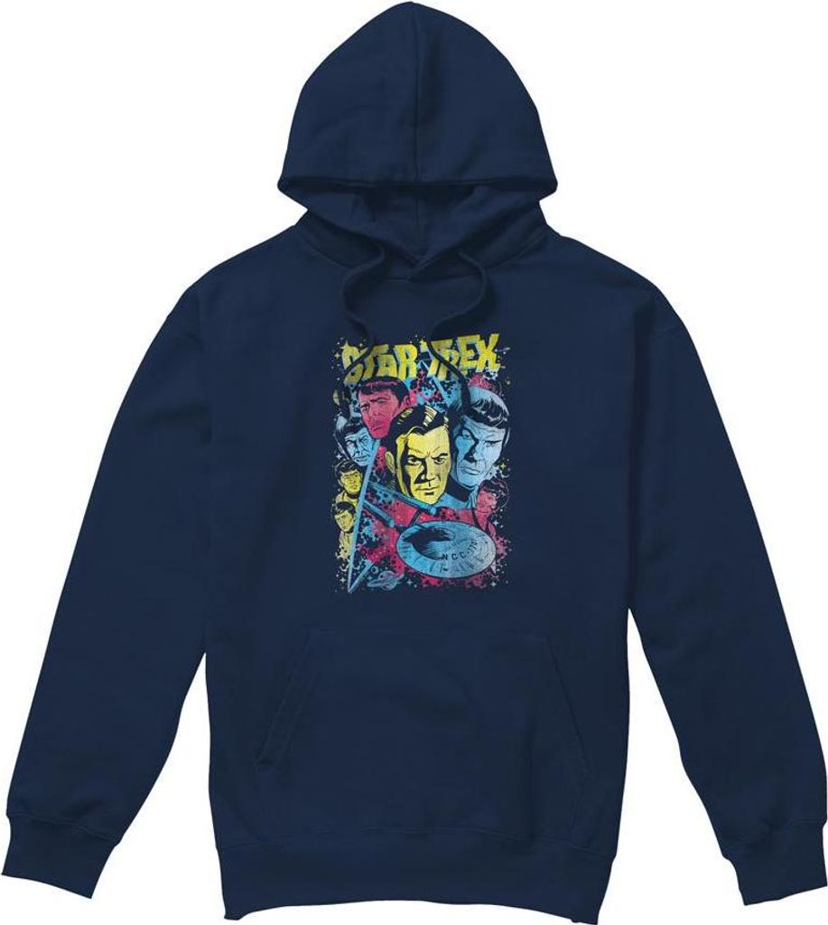 Star Trek - "Classic" Kapuzenpullover für Herren TV7409 (L) (Marine)